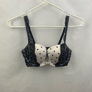 Victoria’s Secret Balconet 34C Black White Bra